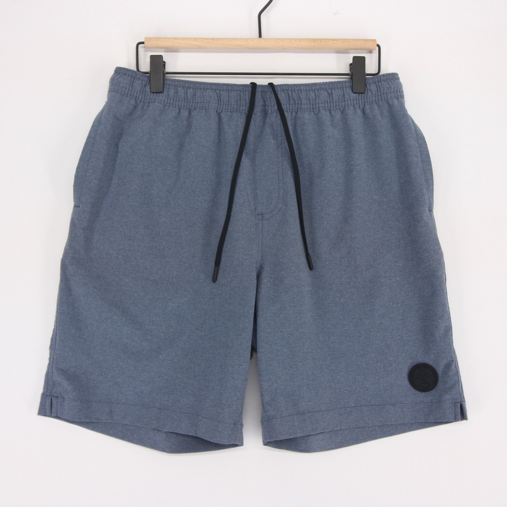 Chubbies Amphibious  Shorts Mens L Blue Heather 7 Inch Hybrid Elastic Waist
